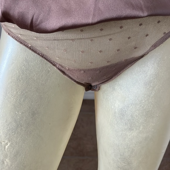 BNWT Abercrombie & Fitch Lace Trim Satin Bodysuit - Picture 3 of 7